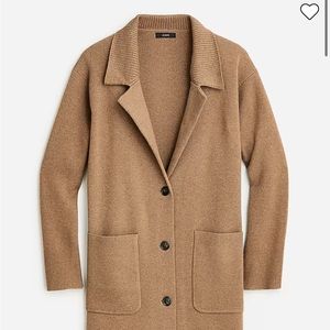 J Crew Collared Sweater Jacket, size M